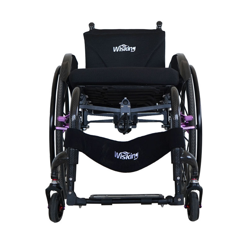 Portable Manual Folded Active Wheelchair on Plane