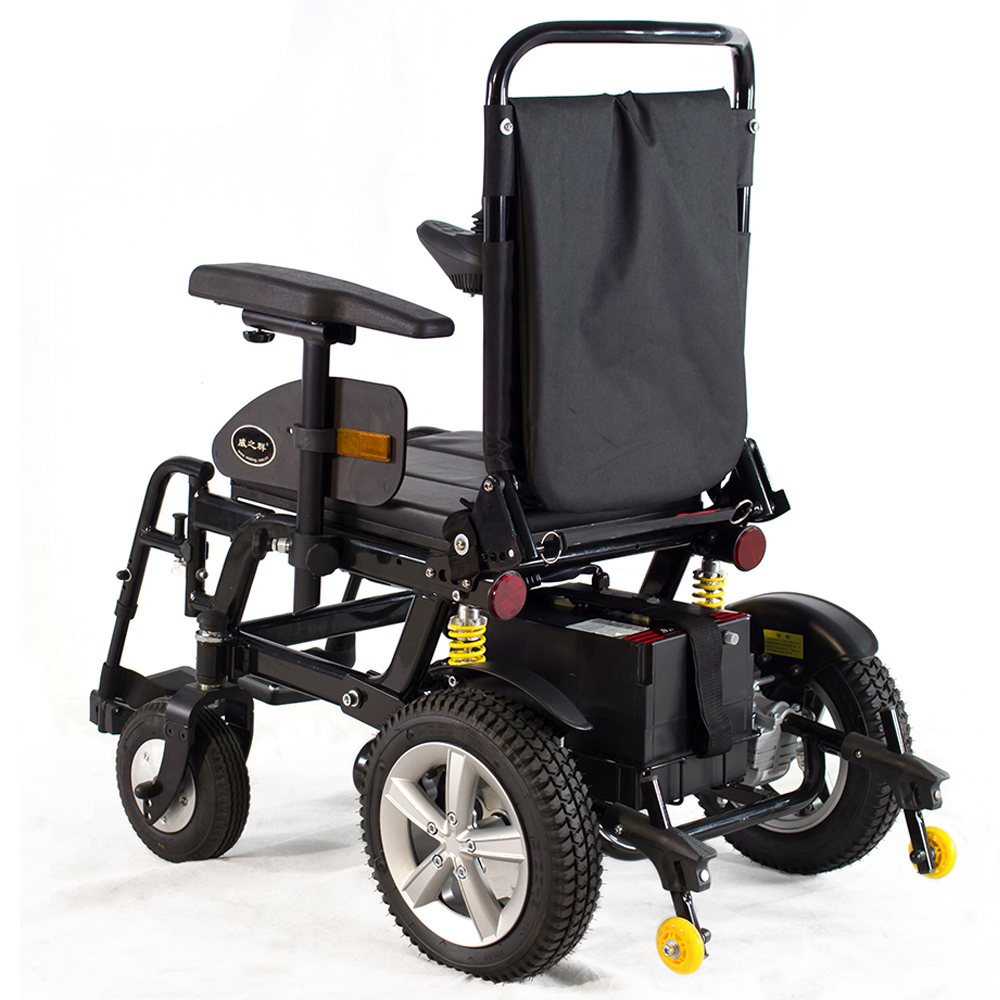 aluminium power wheelchair with toilet for disabled