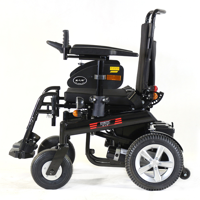medium power wheelchair with lights controller for heavy body