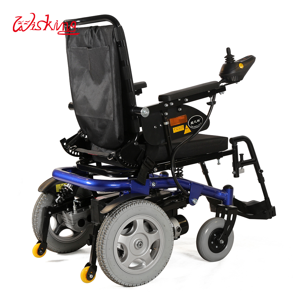 medium power wheelchair with three suspension for disabled