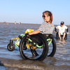 Fat Wide Wheels Offroad Beach Sand Wheelchair for Disabled