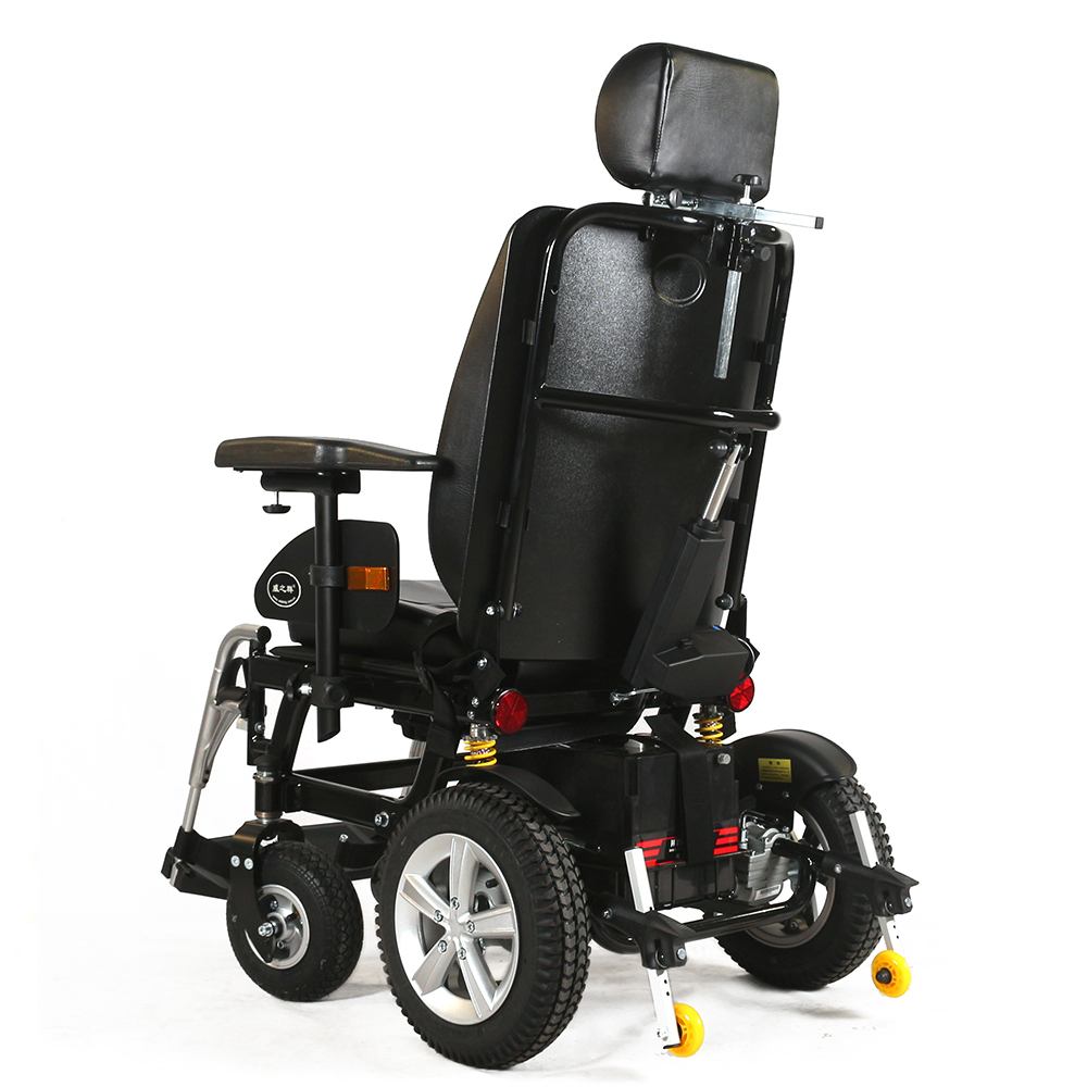 4 wheel power wheelchair for heavy body disabled