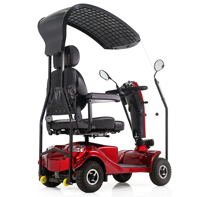 four wheel mobility scooter with suspension for heavy body
