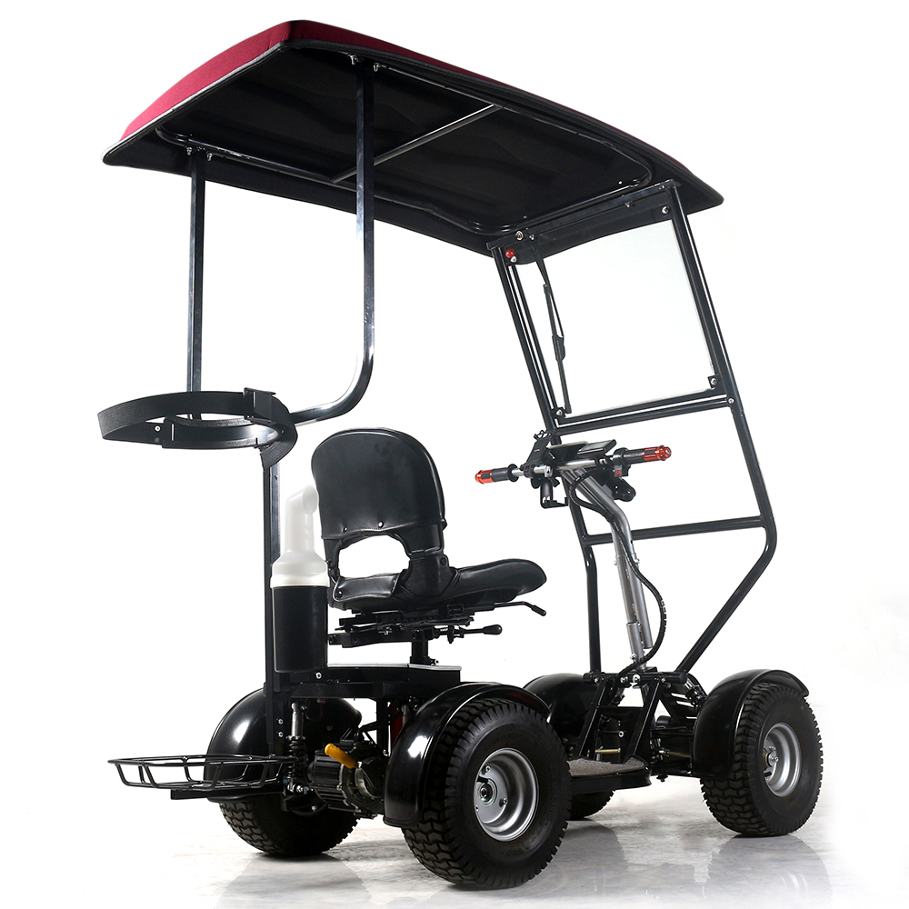 customized outdoor 4 wheel golf mobility scooter with roof and windshield