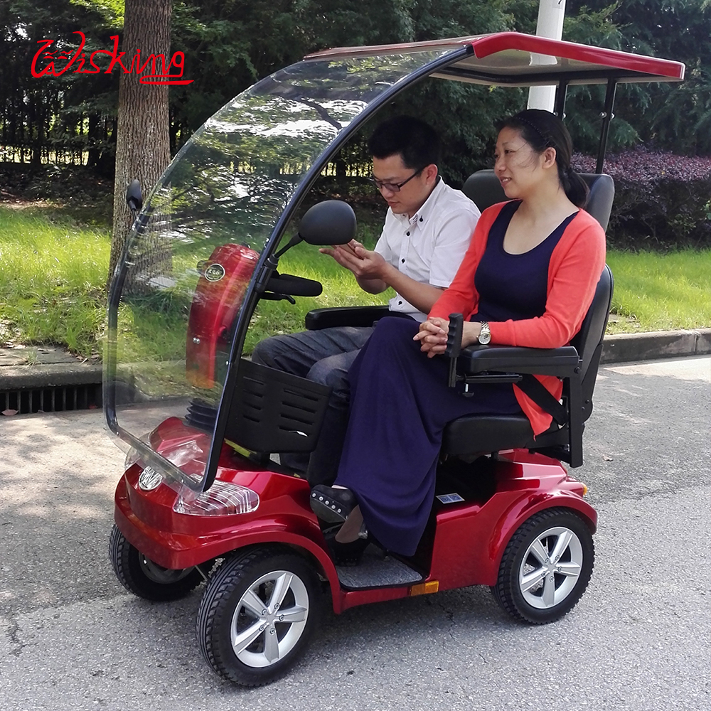 double seat brushless mobility scooter for adults