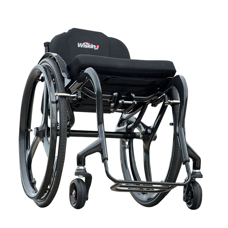 Foldable feather-light carbon fiber active wheelchair for effortlessportability
