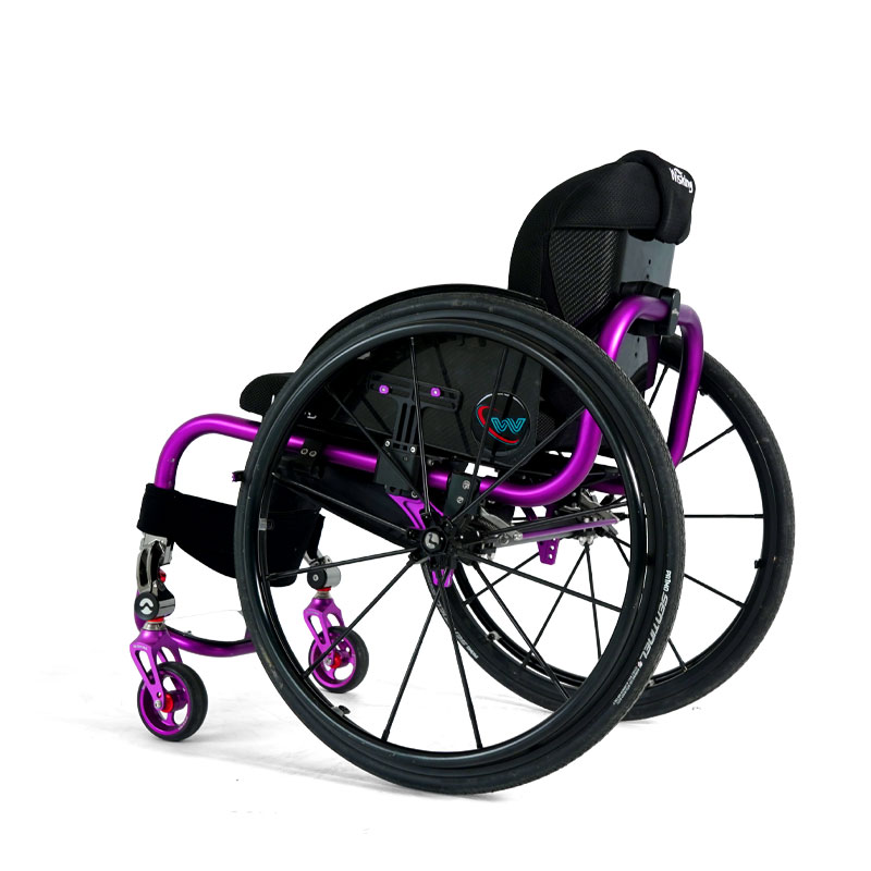 handicapped aluminium alloy active wheelchair for travel on plane