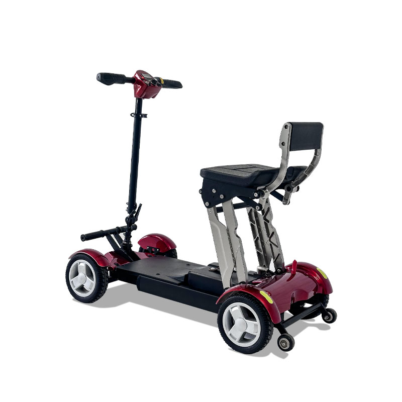 outdoor four wheel quick folding mobility scooter 