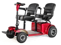 Outdoor double seat mobility electric scooter for disabled