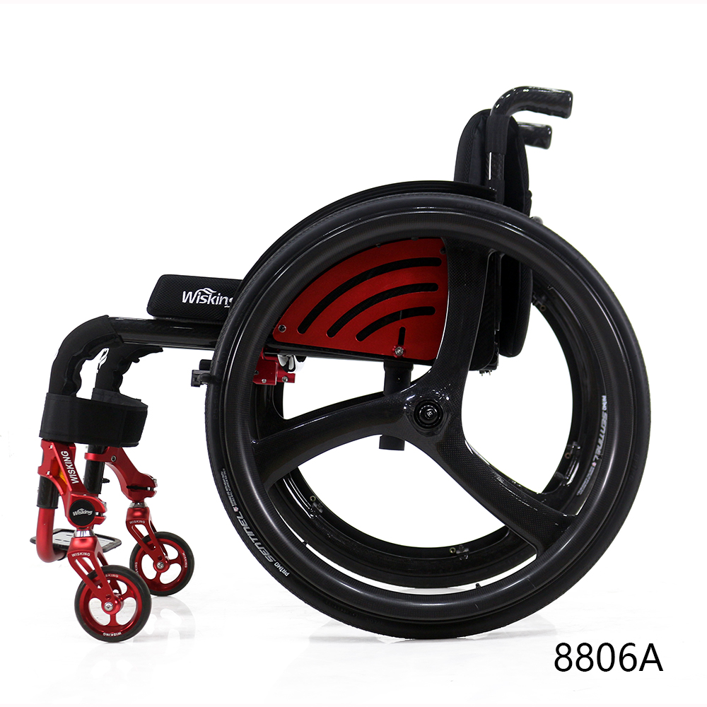 WISKING outdoor carbon fiber lightweight active wheelchair on plane