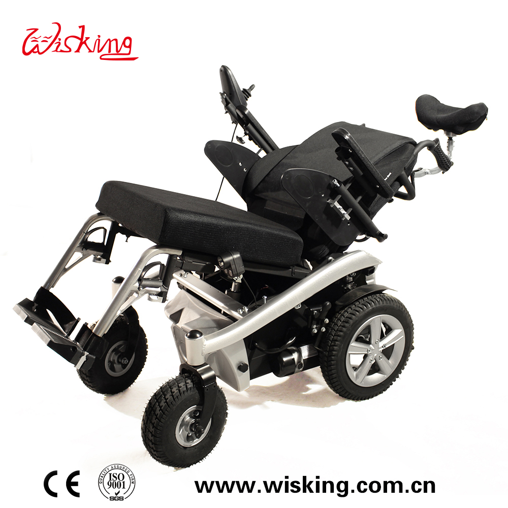multi functional automatic and manual reclining power wheelchair for disabled and elderly