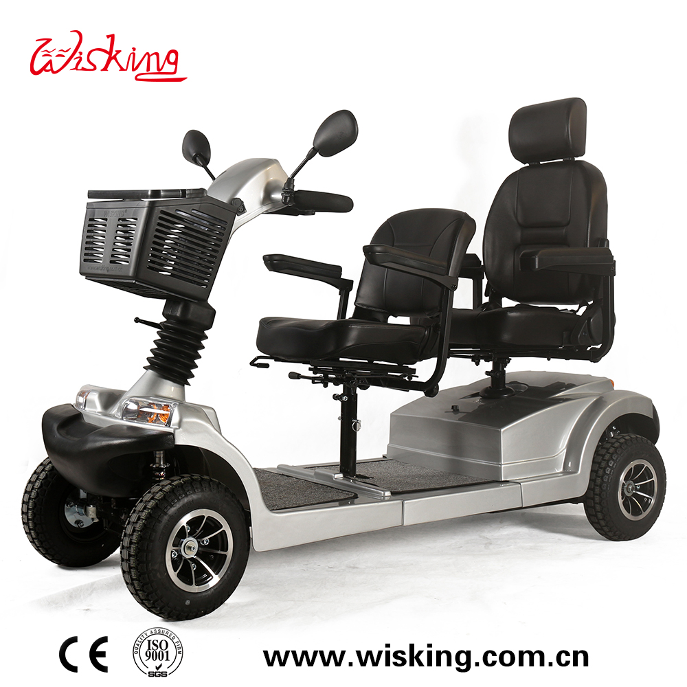 Double Seat 4 Wheel Mobility Scooter for Adults