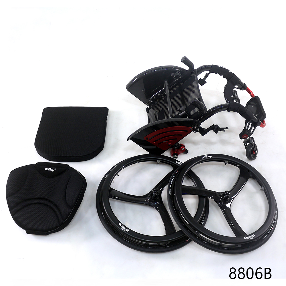 WISKING outdoor carbon fiber lightweight active wheelchair on plane