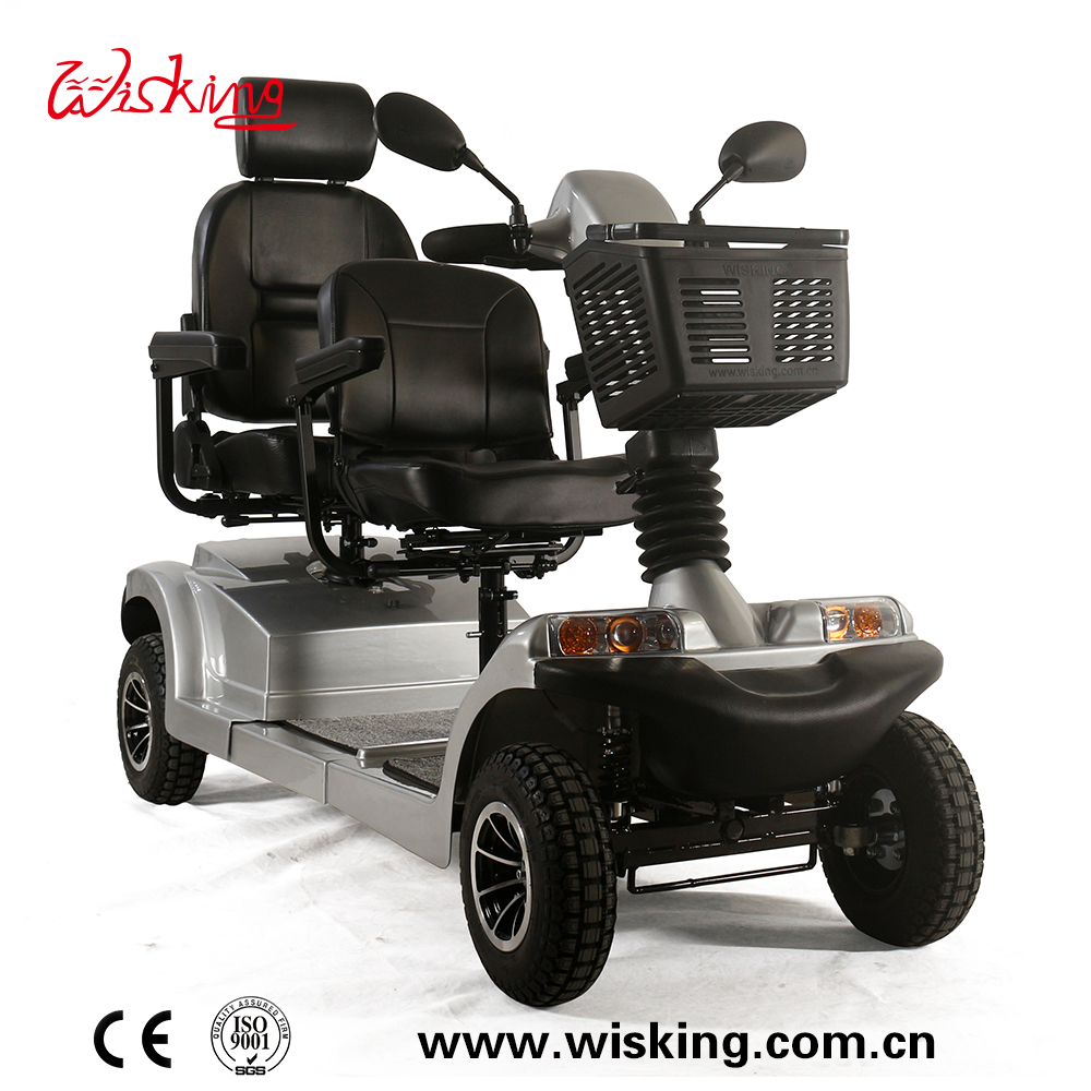 Double Seat 4 Wheel Mobility Scooter for Adults