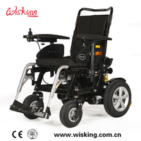 medium handicapped power wheelchair with suspension