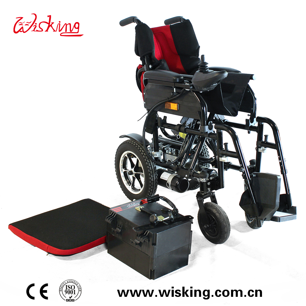 portable light weight folding electric wheelchair for disabled