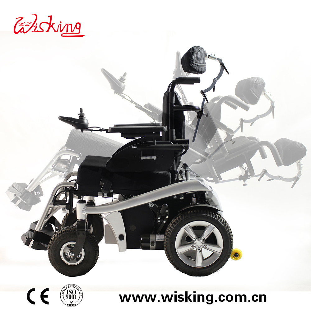 multi functional automatic and manual reclining power wheelchair for disabled and elderly