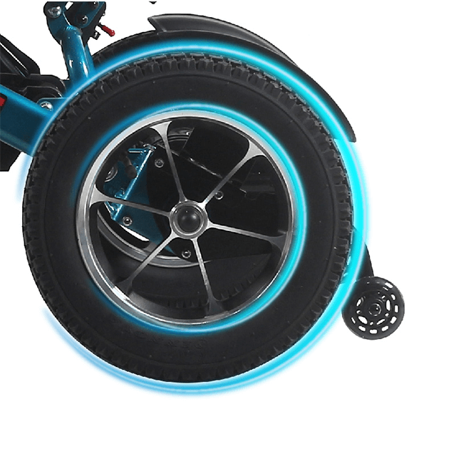 compact lightweight power wheelchair with AI controller